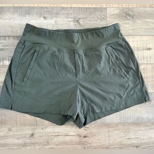 Athleta Dark Green Trekkie Shorts